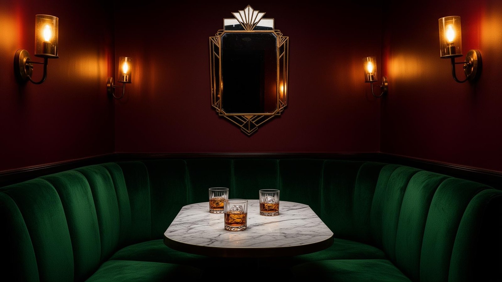 Velvet booth
